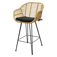 Стул полубарный Vetle Bent, ротанг, Bergenson Bjorn