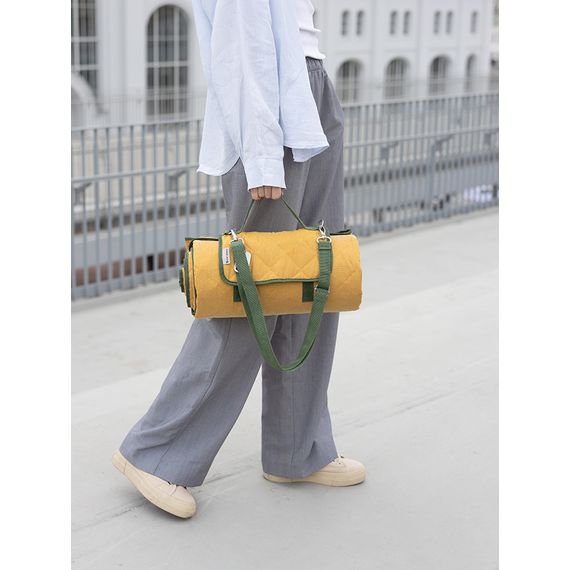 Плед для пикника и отдыха на пляже Smart Picnic, горчичный, Smart Solutions, изображение 4