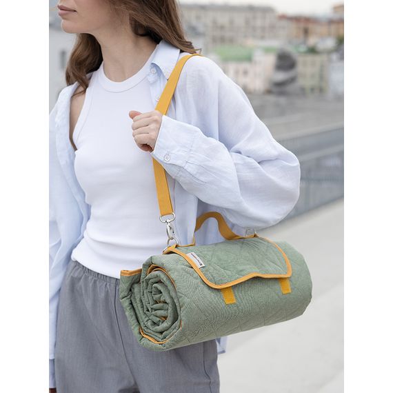 Плед для пикника и отдыха на пляже Smart Picnic, шалфей, Smart Solutions, изображение 4