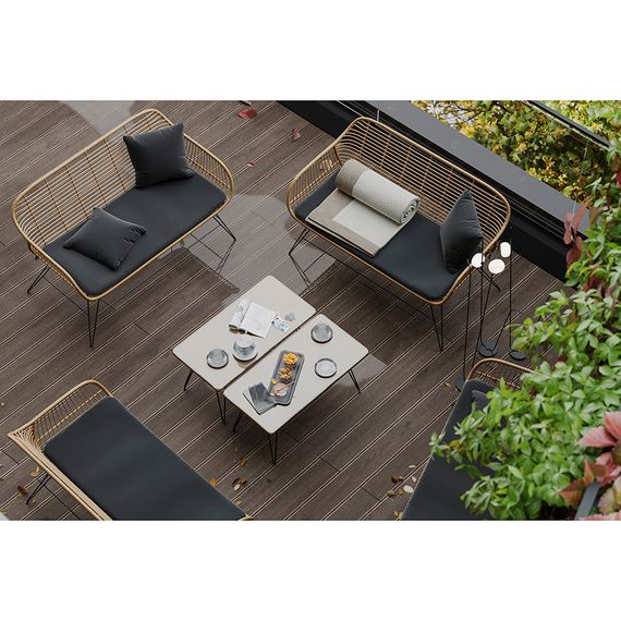 Кушетка Vetle Bent, 125х68 см, ротанг, Bergenson Bjorn, изображение 5