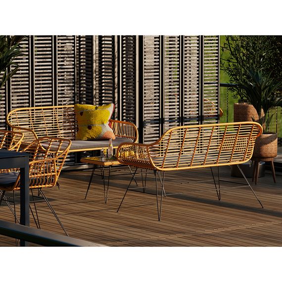 Кушетка Vetle Bent, 125х68 см, ротанг, Bergenson Bjorn, изображение 10