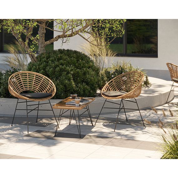 Стул Vetle Round, ротанг, Bergenson Bjorn, изображение 4