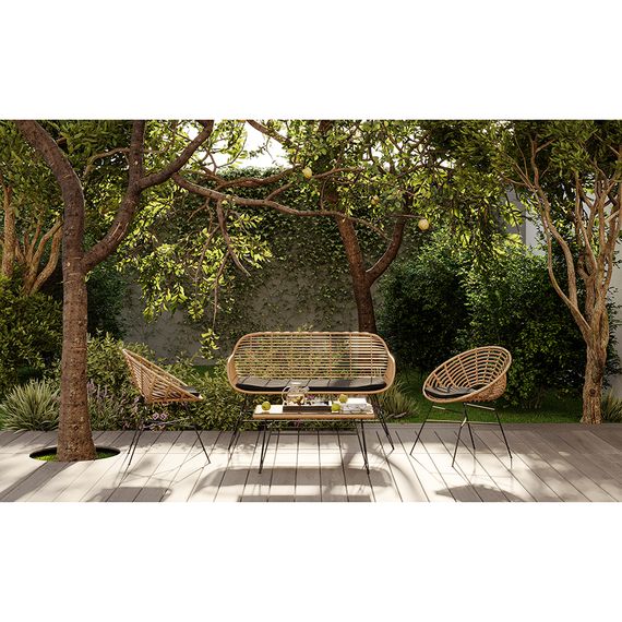 Стул Vetle Round, ротанг, Bergenson Bjorn, изображение 5