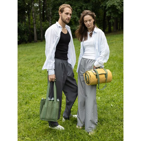 Плед для пикника и отдыха на пляже Smart Picnic, горчичный, Smart Solutions, изображение 8