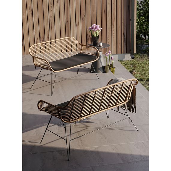 Кушетка Vetle Bent, 125х68 см, ротанг, Bergenson Bjorn, изображение 4