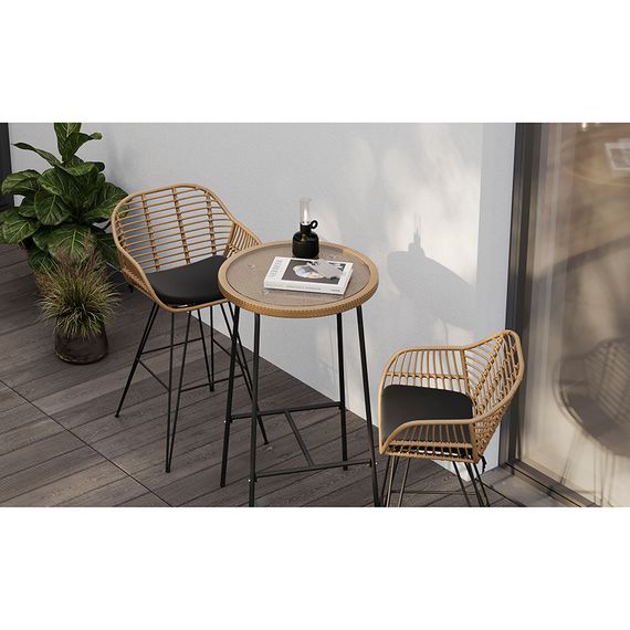 Стул барный Vetle Bent, ротанг, Bergenson Bjorn, изображение 9