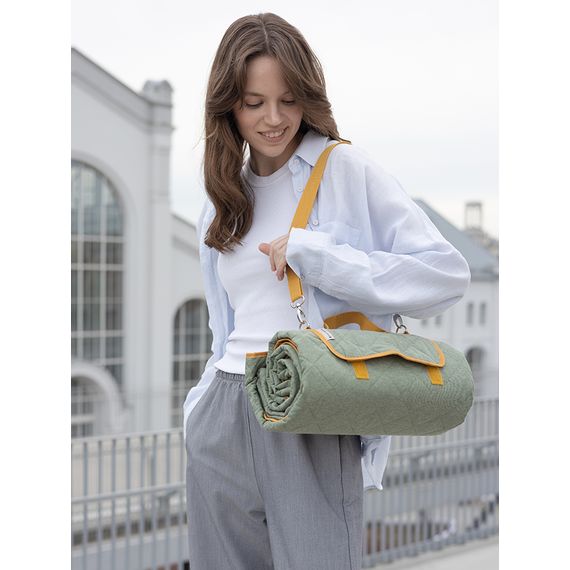 Плед для пикника и отдыха на пляже Smart Picnic, шалфей, Smart Solutions, изображение 3