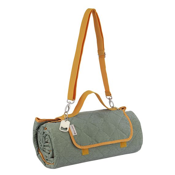 Плед для пикника и отдыха на пляже Smart Picnic, шалфей, Smart Solutions