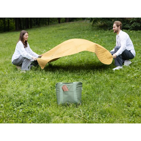 Плед для пикника и отдыха на пляже Smart Picnic, горчичный, Smart Solutions, изображение 12