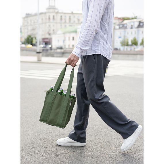 Сумка для бутылок Smart Picnic, темно-зеленая, Smart Solutions, изображение 6