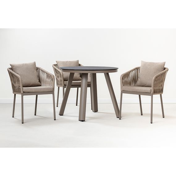 Стол обеденный Leif, 90 см, серо-бежевый, Bergenson Bjorn, изображение 6