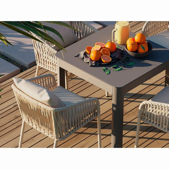 Стол обеденный Leif, 80х80 см, серо-бежевый, Bergenson Bjorn, изображение 8