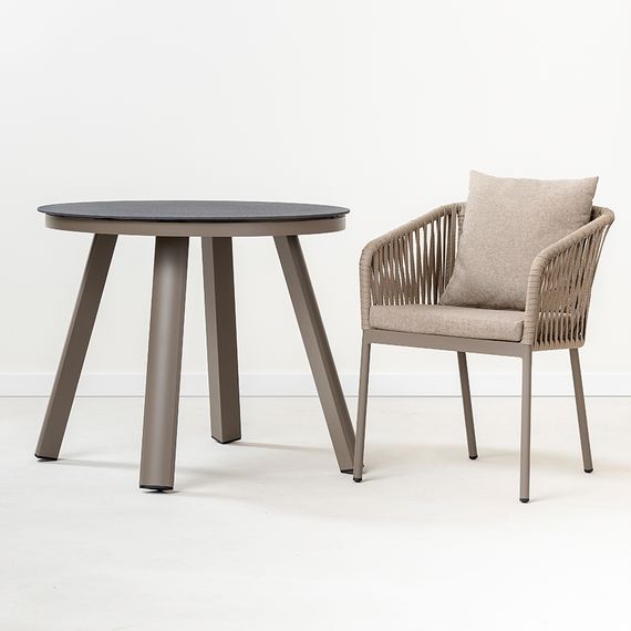 Стол обеденный Leif, 90 см, серо-бежевый, Bergenson Bjorn, изображение 7